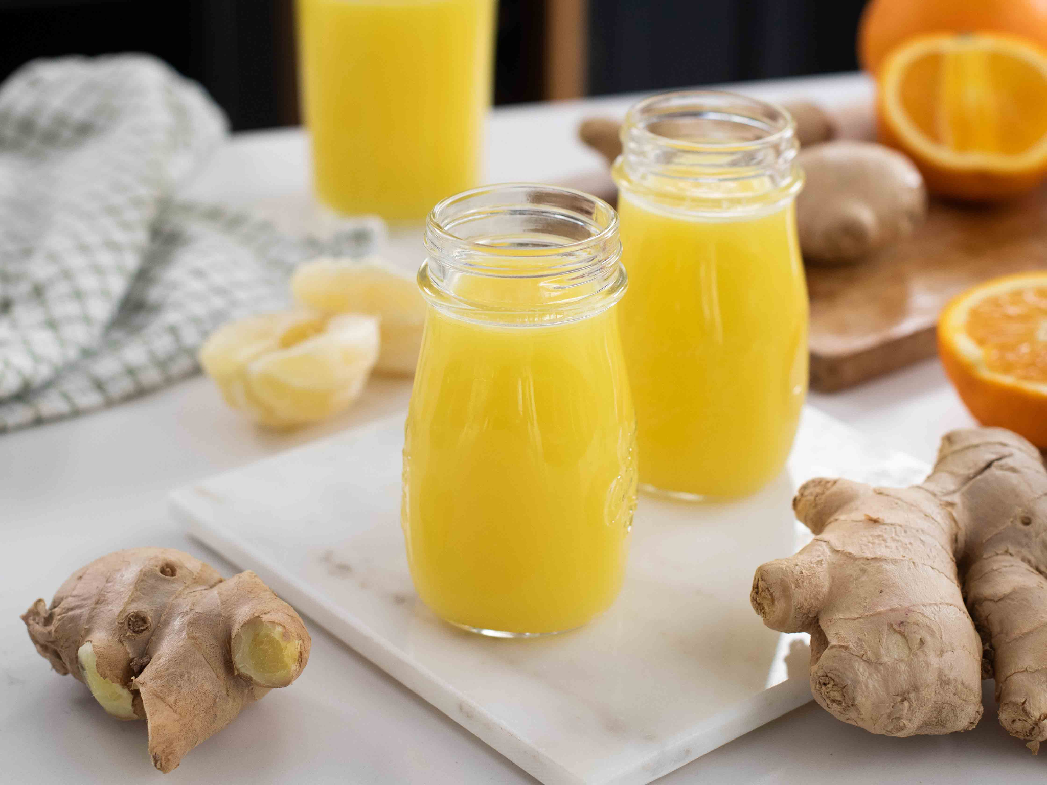 Shot di Zenzero, Limone e Arancia