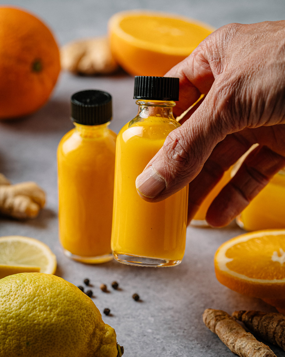 Elisir al Limone, Curcuma e Pepe Nero